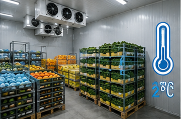 Chladírenský sklad pro potraviny, léčiva a teplotně řízenou logistiku