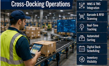 Skladové technologické systémy používané v cross-dockingových logistických operacích