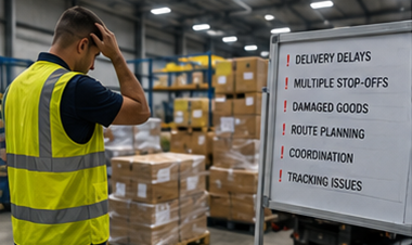 Výzvy ve sběrné logistice včetně třídění ve skladu, zpoždění doručení a operací nákladní přepravy