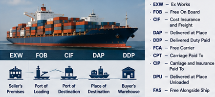 Mezinárodní přepravní operace a obchodní dohody Incoterms pro přepravu nákladu