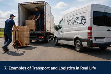 Příklady logistiky z praxe – doručovací vozy, sklad, e-commerce přeprava