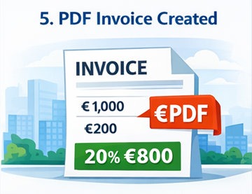 Automaticky vygenerovaný PDF dokument přepravní faktury připravený ke stažení