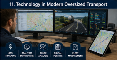 Digitální plánování těžké přepravy a systémy GPS pro sledování konvoje