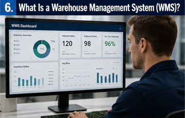 Digitální warehouse management system sledující zásoby a logistické operace