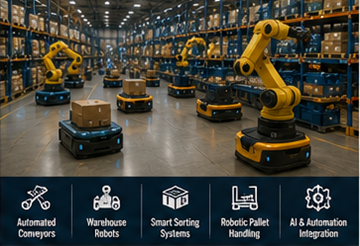 Automatizovaní skladoví roboti napojení na software systému řízení skladu