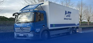 Dopravce Nákladní vozidlo Mercedes Atego v Gent Belgie